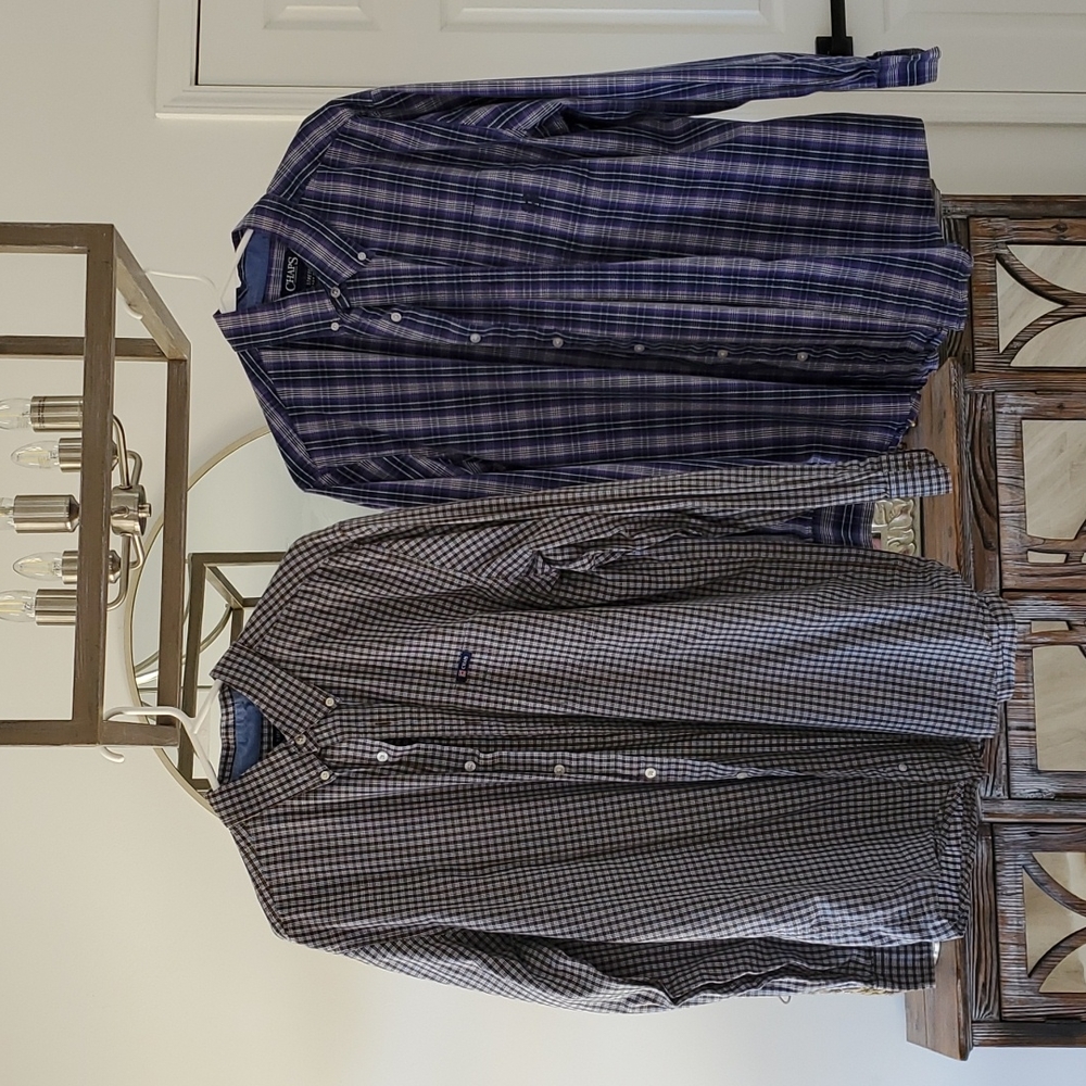 2 Men's XL Dress Shirts